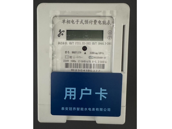 單相電子式預(yù)付費(fèi)電能表